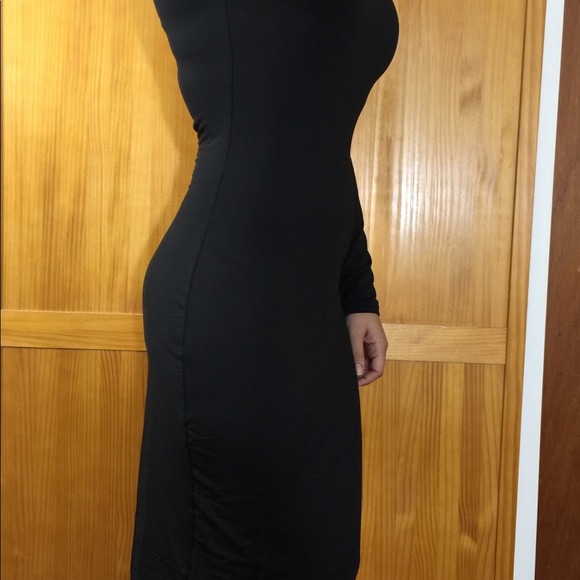 New Trending Nude Form Fitting Bodycon Dress - Picture 6 of 8